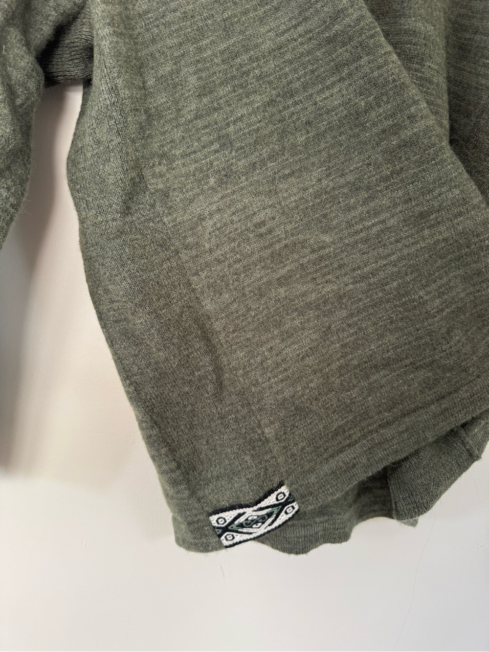 Paka Unisex The Hoodie Hooded Alpaca Blend Sweater Eucalyptus Green Large - Picture 7 of 13